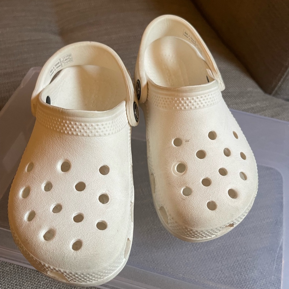 Crocs- Classic White Toddler Sz 10